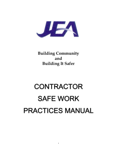 contractor safe work practices manual