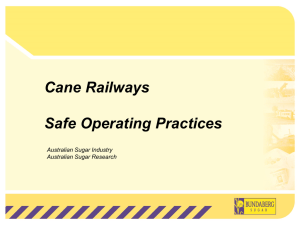 Cane Railways Safe Operating Practices
