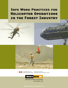 Safe Work Practices for Helicopter Operations in the