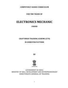 Electronics Mechanic - Directorate General of Training