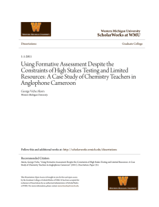 Using Formative Assessment Despite the Constraints of High Stakes