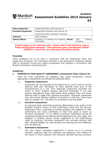 Assessment Guideline 2014 January 01