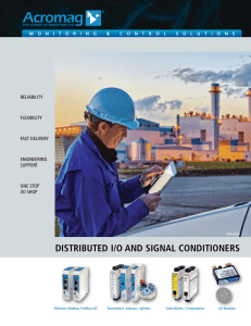 distributed i/o and signal conditioners