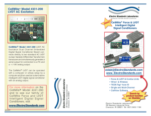 CellMite Force and LVDT Intelligent Digital Signal Conditioners