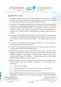 Regulation DD-1.0: Scope