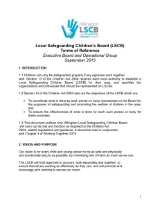 LSCB Terms of Reference - London Borough of Hillingdon