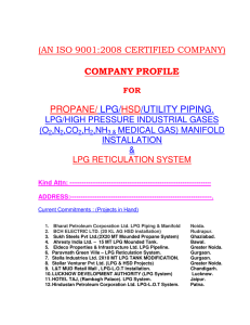 company profile propane/ lpg/hsd/utility piping.