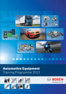 Automotive Equipment Training Programme 2013