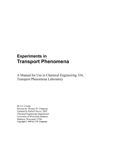 CBE 324 manual - UW-Madison CBE Assessment Home Page