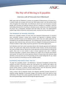 The Pay-off of Moving to E-payables