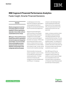 IBM Cognos 8 Financial Performance Analytics