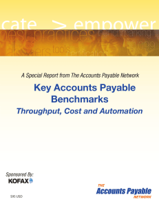 Key Accounts Payable Benchmarks