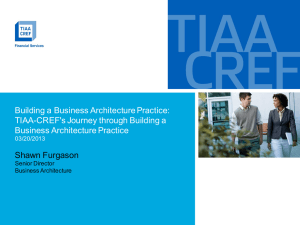 BA at TIAA-CREF (Furgason) - Business Architecture Guild