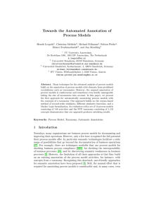 Towards the Automated Annotation of Process Models