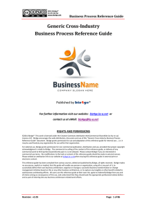 Generic Cross-Industry Business Process Reference Guide