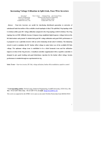 Increasing Voltage Utilisation in Split-Link, Four-Wire Inverters