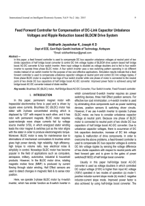 Feed Forward Controller for Compensation of DC