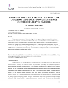 a solution to balance the voltage of dc