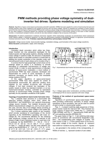 PWM methods providing phase voltage symmetry of dual