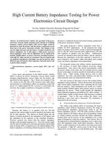 High Current Battery Impedance Testing for Power Electronics
