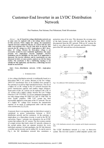 Customer-End Inverter in an LVDC Distribution Network