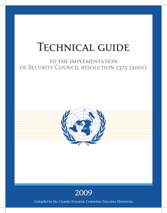 Technical Guide to the Implementation of United Nations Security