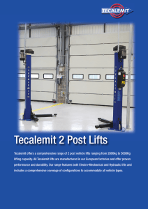 Tecalemit 2 Post Lifts - Tecalemit Garage Equipment