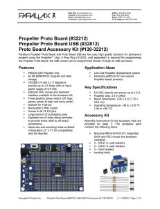 Propeller Proto Board USB (#32812)