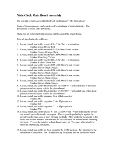 Clock assembly directions