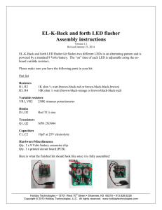 EL-K-Back and forth LED flasher Assembly instructions