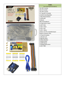 341891 Uno Learning Kit (Contents) 10x 10K Ω resistor 10x 1K Ω