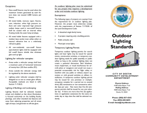 Outdoor Lighting Pamphlet