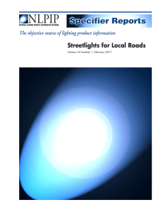 Streetlights for Local Roads