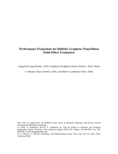 Performance Projections for Ballistic Graphene Nanoribbon Field