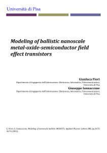 Modeling of ballistic nanoscale metal-oxide
