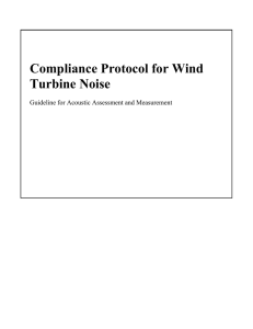 Compliance Protocol for Wind Turbine Noise Guideline for Acoustic