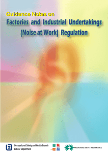 Factories and Industrial Undertakings (Noise at Work)