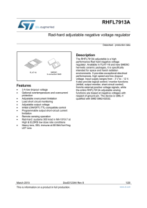 Rad-hard adjustable negative voltage regulator