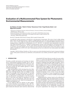 Evaluation of a Multicommuted Flow System for Photometric