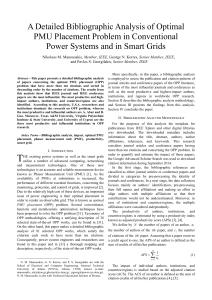 A Detailed Bibliographic Analysis of Optimal PMU