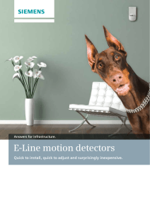 E-Line motion detectors