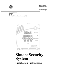 Simon® Security System