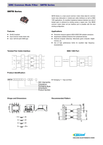 EMC Common Mode Filter – SMTB Series SMTB