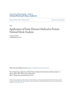 Application of Finite Element Method in Protein Normal Mode Analysis