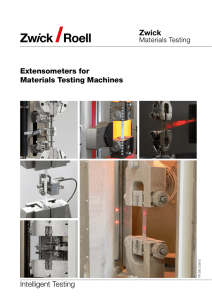 Extensometers for Materials Testing Machines