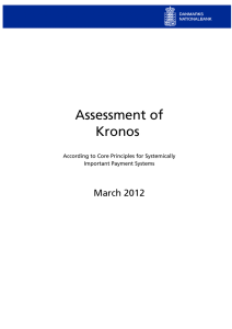 Assessment of Kronos