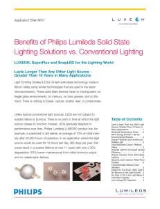 Lighting Solutions vs. Conventional Lighting Benefits