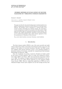 HYBRID METHOD OF EVALUATION OF SOUNDS RADIATED BY