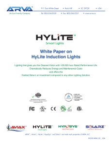 White Paper on HyLite Induction Lights
