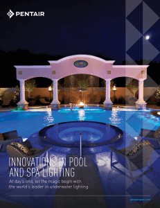 Innovations in Pool and Spa Lighting
